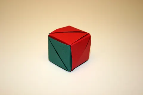 Magic Rose Cube by Valerie Vann
