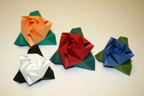 Magic Rose Cube by Valerie Vann